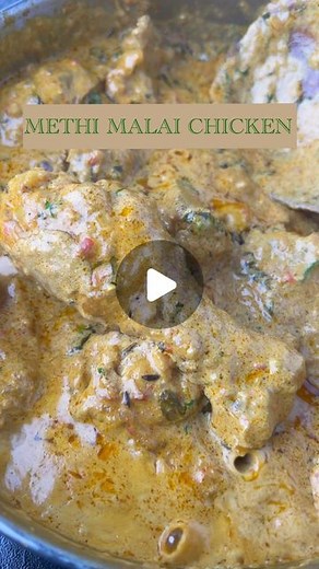 Deepika on Instagram: "Methi Malai Chicken 🍗 Methi Malai is a decadent and luxurious Mughlai dish prepared with chicken and fresh methi greens simmered in a rich creamy curry. Here is my very own RECIPE ! Super simple ( no blending - no marination process- nothing complicated )but extremely delicious and creamy 🤤 Ingredients Oil - 2 tbsp Shai Jeera - 1 tsp Cardamom - 3 pods Cloves - 4 Cinnamon - 1/2 inch Star anise - 1 Bay leaf - 1 ( fresh or dry ) Curry leaves - 1 sprig Chopped garlic cloves 