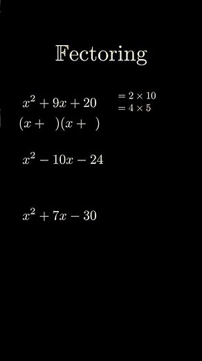 🔓 Factoring Made Easy! #Shorts #maths