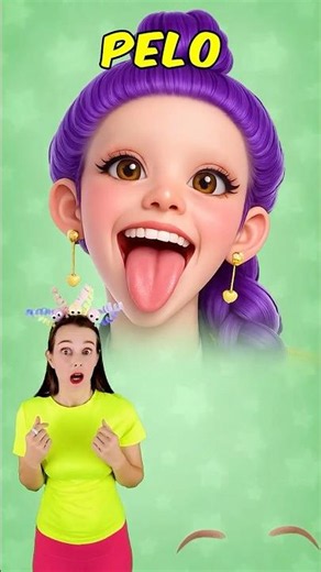 Learn the parts of the face in 20 seconds! 👀👃👄 Easy for kids