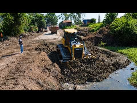 ​Extreme Engineering: Building a Road Through Water with Incredible Machine Power!