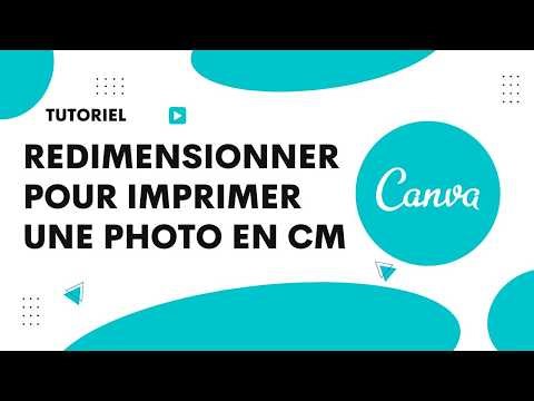 Comment redimensionner pour imprimer une photo en cm