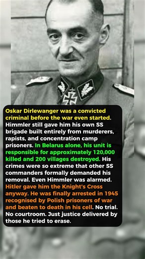 He Was Too Evil For The SS. They Investigated Him. Hitler Still Gave Him A Medal.