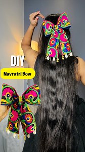 Navratri Hair Bows are love ♥️🤌🏻 #crafteraditi #handmade #diy #navratridiy #navratricrafts #hairbow #navratribow | Crafter Aditi