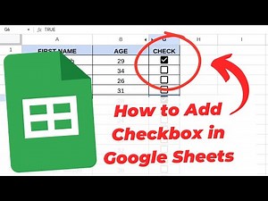 How to Add Checkbox in Google Sheets (Interactive List)