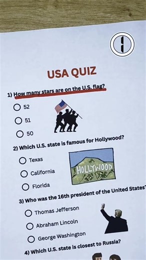 825K views · 6.1K reactions | USA Quiz | QUIZZ | Facebook