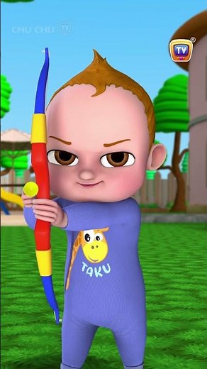 Archery fun #Challenge with #BabyTaku #funny #kidsfun #kidsvideo #babytoyshow #kidsshorts