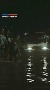 73K views · 709 reactions | Heavy rains in Apia have caused flooding, with blocked drains compounding the issue and leaving vehicles stranded. Video: Junior S Ami / Samoa Observer | Samoa Observer | Facebook