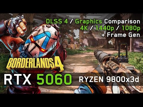 RTX 5060 in Borderlands 4 - 4K / 1440p / 1080p - DLSS 4, OC, Frame Gen & ALL Settings Tested!