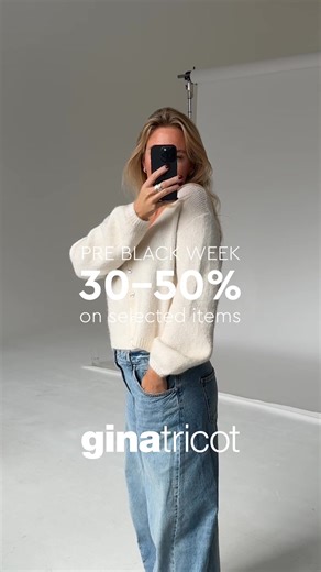 Je hebt toch wel gezien dat we alvast met Black Week zijn begonnen met geselecteerde artikelen tegen supermooie prijzen? 🖤 Wees er snel bij voordat je favorieten weg zijn! | Gina Tricot