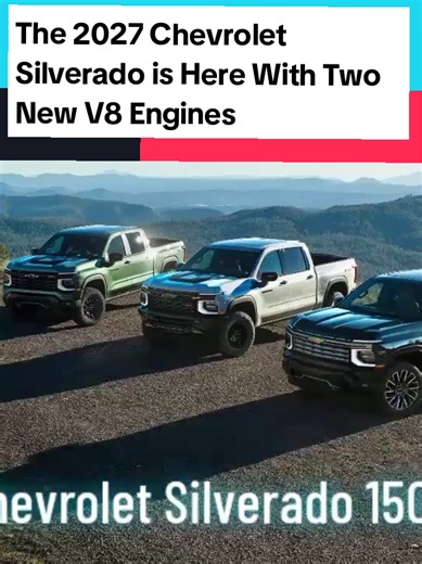 The 2027 Chevrolet Silverado 1500 debuts with a totally new look and an extra helping of new features, like a dash full of screens, The highly configurable full-size truck's existing turbo four and Duramax diesel are joined by new 5.7-liter and 6.6-liter V-8s, but power figures are under wraps, While Chevy hasn't divulged any notable specs, more details and pricing will be revealed before the next-gen Silverado goes on sale at the end of this year. #chevroletsilverado1500 #chevroletsilverado1500