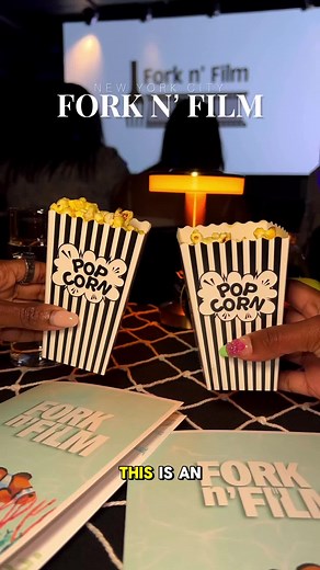 This is probably one of the coolest experiences I’ve done! @Fork n’ Film is an immersive multi-course dining experience that serves meals from different scenes throughout the movie. We watched “Finding Nemo” while eating inspired dishes from various scenes. Menu Items✨: 🐠 Caviar 🐠 Crispy Calamari 🐠 sautéed Scallops & Prawn 🐠 Blackened Swordfish Steak & Lobster 🐠 Beef Sliders 🐠 Chocolate Mouse Cake I highly recommend this for date night, family night and/or a fun outing for the kiddos. The 