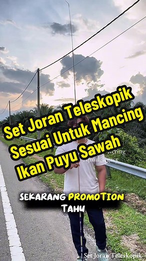 Set Joran Teleskopik Lengkap untuk Mancing Ikan Puyu