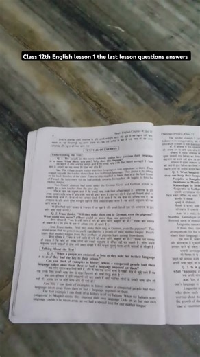 class 12th English lesson 1 the last lesson questions answers ||