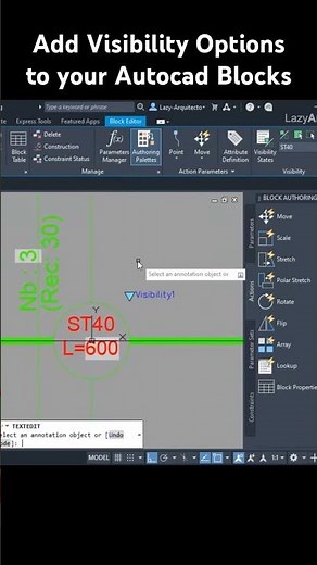 Add Visibility Options to your #Autocad #Blocks
