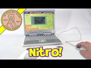 VTech Nitro Notebook and Mouse and 2 Game Cartridges