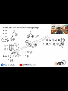 Civil Service Exam Review GCF and LCM #arjayensenado #gtrmathtutorial #civilserviceexam | Math Tutorial by Arjay Enseñado