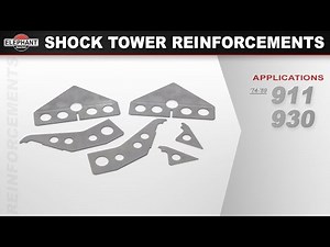 Rear Shock Tower Reinforcements for Porsche 911 & 930 Elephant Racing Suspension Products