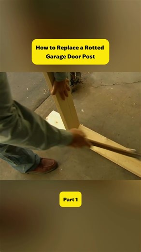 How to Replace a Rotted Garage Door Post