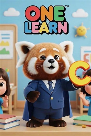 C for Car 🚗 with One 🐼 | One the Red Panda | One Learn