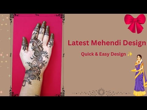 Simple Front Hand Mehendi Design | Easy & Beautiful ✨#mahendiview #henna #trending
