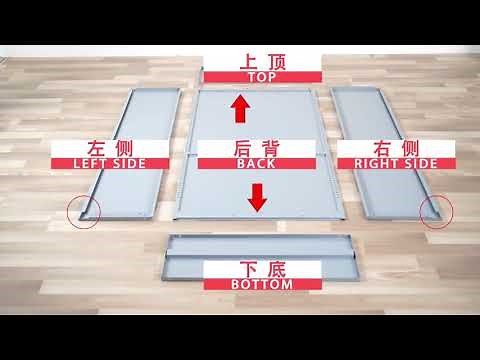 How to install the metal filing cabinet with glass doors?#steelfurnituremanufacturer