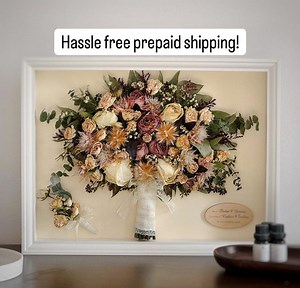 Wedding Bouquet Preservation Shadowbox Keepsake Frame: Flower Preservation Memory Box - Etsy