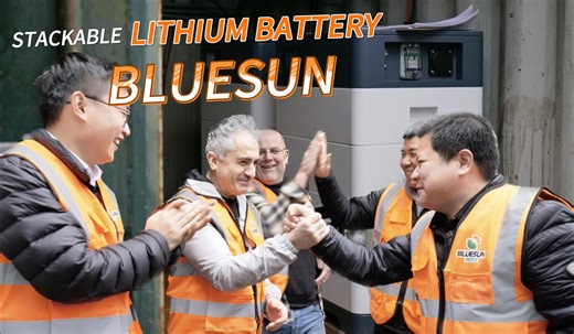 Bluesun Solar Stackable Lithium Battery Case in Holland Hoerain. Happy Working day~🥰🥰 #solar #solarpower #solarsystem #solarsolution | Bluesun Solar
