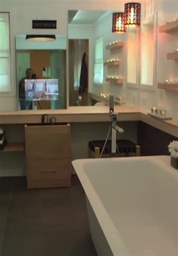 Bath Crashers S12:E11 - Wood, Glass, Metal, Modern