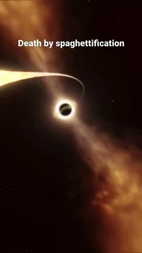 Death by spaghettification: Black hole
