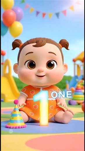 Learn Numbers 1 to 5 with Cute Baby | Fun Counting for Kids & Toddlers | Colorful Learning Video