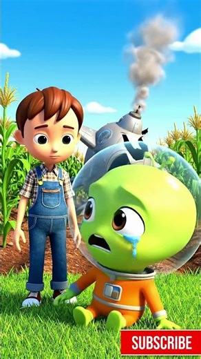 A Boy Helped a Crying Alien…Then THIS Happened 👽#shortsbeta #alienstory #animationstory #viralshorts