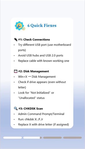External Drive Not Recognized on Windows? 6 Quick Fixes!#externalharddrive #techfix
