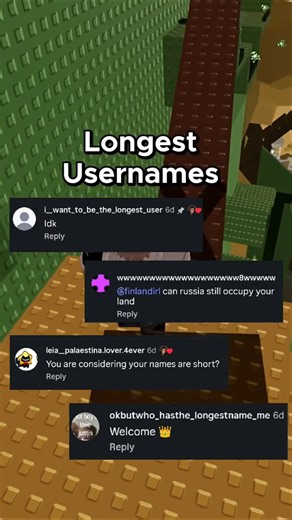 Longest Usernames Assemble 🫨 #roblox #rblx #relatable #robloxrant
