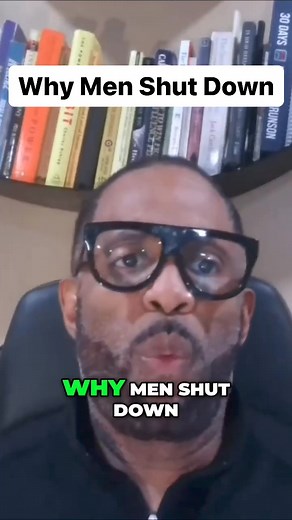 Understanding why men shut down: It's a topic that might trigger some, but it's important to acknowledge. Men feel hurt, threatened, uncertain, and anxious just like everyone else. But societal norms often pressure them to 'man up' and suppress their emotions. Let's break down these barriers and have an open conversation. 💬 | Ken Canion