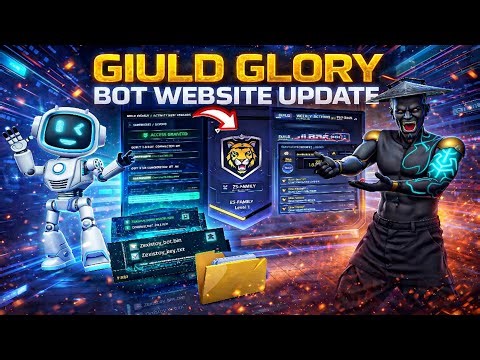 GUILD GLORY BOT NEW WEBSITE UPDATE 🤖|FREE FIRE GUILD GLORY BOT 😱🔥 ZEXISTEY