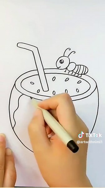 Step-by-Step Guide to Drawing a Watermelon