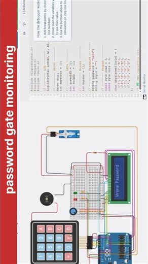 password automatic door#arduino #arduinoproject #robotics #engineering