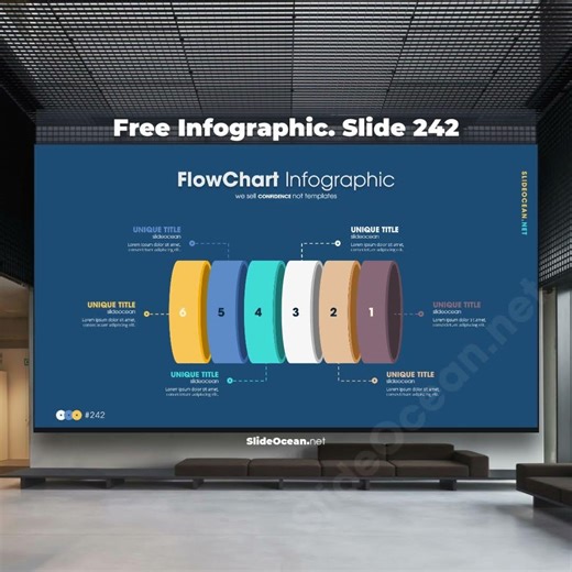 Free Animated Infographic Slides 242 - Flow Chart Infographic #powerpoint