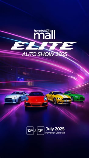 The countdown begins !!! This July, the Elite Auto Show returns to Havelock City Mall with machines that define power, style, and street legend status.​ 12th & 13th July 10 am onwards at Havelock City Mall ​#HavelockCityMall #EliteAutoShow2025 #CarCultureLK #AutoShowSriLanka #ModifiedCars #SupercarsLK #JDMNation #SriLankaCars #CarMeetsLK #IgniteTheDrive | Havelock City Mall