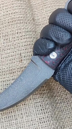 Wootz Karambit from Bearing Balls 2/2 #diy#makingknives