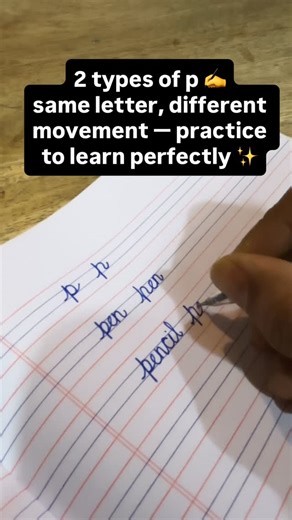 Priyanka on Instagram: "handwriting #letterp #alphabetpractice #learnwriting #neatwriting #kidslearning handwritingteacher"