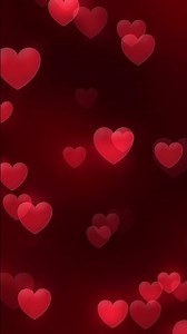 Romantic Flying Red Hearts Background Loop 4K | Valentine's Day Love & Wedding Motion Graphics |