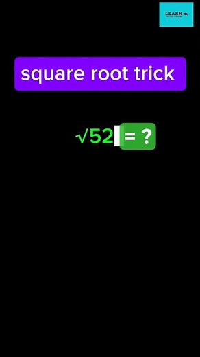 Square Root Trick in Seconds 🔥 | Fast Maths Trick You Must Know!