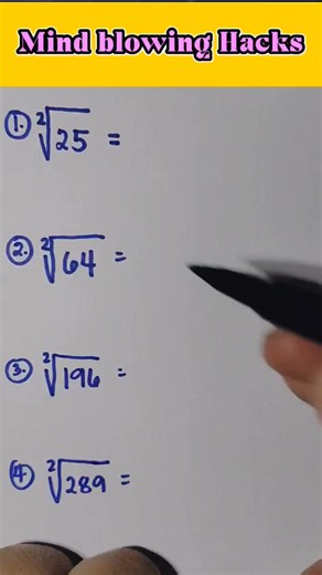 Mind Blowing Hacks/Tricks in Mathematics Tutorial #mathematicstutorial #mindblowinghacks #roadto3mfollowers #mathtutor #SimpleMathematics | Mathematics Tutorial