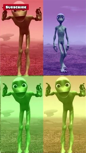 Alien Dance Green Alien 👽 Frog dance 🕺 DAME TU COSITA Funny Speed Challenge