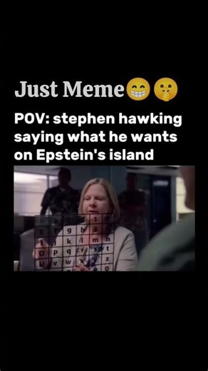 Stephen hawking in Epstein files #stephenhawkings #meme🤣🤣 #funny #foryou