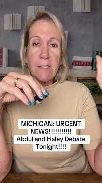 7/27/26: URGENT NEWS FOR MICHIGANDERS!!!!! Tonight, Fox 2 News will be hosting a 1 hour debate