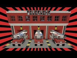 Minecraft Let's Build - Fire Station 🚒 Fire Station (Minecraft Tutorial)