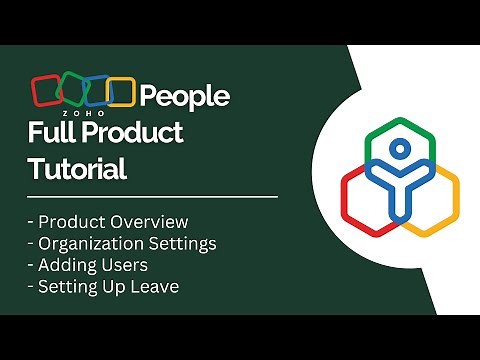 Zoho People Full Product Tutorial