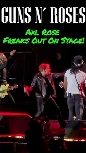 😡 Axl Rose Freaks Out On Stage! 🔥 Throws Mic & Kicks Drum in Rage #GunsNRoses #AxlRose